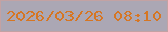 文字の大きさ：1、枠の色：c3a2a3、背景の色：aba7b4、文字の色：d67623 無料ブログパーツのブログ時計