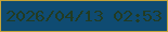 文字の大きさ：1、枠の色：c3a439、背景の色：0f4b72、文字の色：223b22 無料ブログパーツのブログ時計