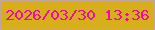 文字の大きさ：3、枠の色：c3a4a2、背景の色：d6af1a、文字の色：f108a9 無料ブログパーツのブログ時計