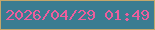 文字の大きさ：1、枠の色：c3a76b、背景の色：3a7c91、文字の色：ec5e9d 無料ブログパーツのブログ時計