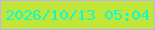 文字の大きさ：3、枠の色：c3b1f6、背景の色：c0e639、文字の色：0dfad3 無料ブログパーツのブログ時計