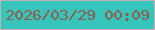 文字の大きさ：5、枠の色：c3b4b3、背景の色：37c4bc、文字の色：8f5c4a 無料ブログパーツのブログ時計