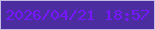 文字の大きさ：2、枠の色：c3bbe4、背景の色：4c2d9f、文字の色：7817fd 無料ブログパーツのブログ時計