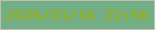 文字の大きさ：5、枠の色：c3bead、背景の色：72af86、文字の色：9dad0d 無料ブログパーツのブログ時計