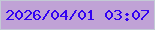 文字の大きさ：4、枠の色：c3cad5、背景の色：c0a2d6、文字の色：3301f2 無料ブログパーツのブログ時計