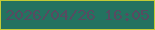 文字の大きさ：2、枠の色：c3cb36、背景の色：247260、文字の色：574b61 無料ブログパーツのブログ時計