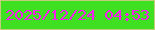文字の大きさ：3、枠の色：c3cc7b、背景の色：3fdf22、文字の色：f91ff0 無料ブログパーツのブログ時計
