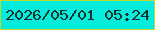 文字の大きさ：5、枠の色：c3d72c、背景の色：04ecdb、文字の色：0f352d 無料ブログパーツのブログ時計