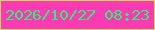 文字の大きさ：3、枠の色：c3e053、背景の色：fb3ab3、文字の色：2df176 無料ブログパーツのブログ時計