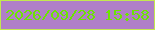 文字の大きさ：4、枠の色：c3e84f、背景の色：b07fc7、文字の色：6ce501 無料ブログパーツのブログ時計