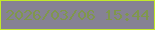 文字の大きさ：5、枠の色：c3e92a、背景の色：868293、文字の色：80974c 無料ブログパーツのブログ時計