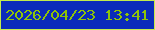 文字の大きさ：3、枠の色：c3eb4c、背景の色：0b2bbb、文字の色：8ec407 無料ブログパーツのブログ時計