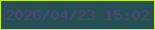 文字の大きさ：1、枠の色：c3f01e、背景の色：265056、文字の色：514679 無料ブログパーツのブログ時計