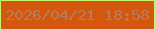 文字の大きさ：5、枠の色：c3f370、背景の色：d4570d、文字の色：b87c5b 無料ブログパーツのブログ時計