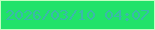 文字の大きさ：2、枠の色：c3fec2、背景の色：21e26a、文字の色：3bb8aa 無料ブログパーツのブログ時計