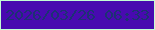 文字の大きさ：2、枠の色：c3fed4、背景の色：480ab0、文字の色：1d3174 無料ブログパーツのブログ時計