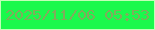 文字の大きさ：1、枠の色：c3ffb8、背景の色：1af94c、文字の色：80ad5b 無料ブログパーツのブログ時計