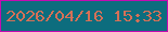 文字の大きさ：3、枠の色：c40bb1、背景の色：0d6d7e、文字の色：d57057 無料ブログパーツのブログ時計
