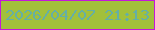 文字の大きさ：3、枠の色：c417da、背景の色：a2c03b、文字の色：65afa5 無料ブログパーツのブログ時計