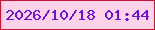 文字の大きさ：2、枠の色：c4183b、背景の色：fcd3e8、文字の色：7110d8 無料ブログパーツのブログ時計