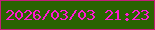 文字の大きさ：2、枠の色：c41d78、背景の色：2a6301、文字の色：ff18d4 無料ブログパーツのブログ時計