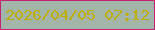 文字の大きさ：4、枠の色：c42174、背景の色：a3b4a8、文字の色：bfad03 無料ブログパーツのブログ時計