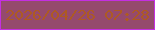 文字の大きさ：2、枠の色：c42fe2、背景の色：954a6d、文字の色：ad5a23 無料ブログパーツのブログ時計