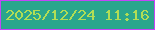 文字の大きさ：1、枠の色：c445f7、背景の色：2aa68c、文字の色：b1dd55 無料ブログパーツのブログ時計