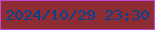 文字の大きさ：4、枠の色：c447d4、背景の色：8e2c34、文字の色：024394 無料ブログパーツのブログ時計