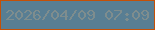 文字の大きさ：3、枠の色：c45007、背景の色：587e93、文字の色：7e8d8e 無料ブログパーツのブログ時計