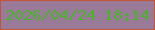 文字の大きさ：3、枠の色：c45235、背景の色：9a7a99、文字の色：49b12a 無料ブログパーツのブログ時計