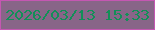 文字の大きさ：1、枠の色：c457b2、背景の色：886588、文字の色：138f58 無料ブログパーツのブログ時計