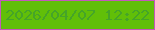 文字の大きさ：5、枠の色：c458ba、背景の色：61bf08、文字の色：45a528 無料ブログパーツのブログ時計