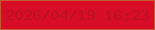 文字の大きさ：3、枠の色：c45a2d、背景の色：d90c27、文字の色：ba1123 無料ブログパーツのブログ時計