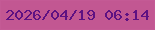 文字の大きさ：2、枠の色：c45a95、背景の色：c25792、文字の色：5e1182 無料ブログパーツのブログ時計