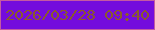 文字の大きさ：3、枠の色：c45aa2、背景の色：740cdd、文字の色：8a5b2b 無料ブログパーツのブログ時計