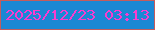 文字の大きさ：3、枠の色：c45c5d、背景の色：1b88d4、文字の色：f93ccf 無料ブログパーツのブログ時計