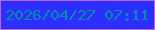 文字の大きさ：2、枠の色：c462dc、背景の色：2c2eff、文字の色：038da7 無料ブログパーツのブログ時計