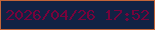 文字の大きさ：5、枠の色：c46539、背景の色：122244、文字の色：77033b 無料ブログパーツのブログ時計
