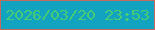 文字の大きさ：3、枠の色：c4695f、背景の色：12a3c1、文字の色：48cc73 無料ブログパーツのブログ時計
