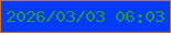 文字の大きさ：2、枠の色：c4733f、背景の色：053bfe、文字の色：279937 無料ブログパーツのブログ時計