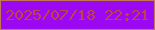 文字の大きさ：1、枠の色：c47656、背景の色：9b09f3、文字の色：c24344 無料ブログパーツのブログ時計