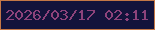 文字の大きさ：3、枠の色：c47746、背景の色：13133b、文字の色：8e437b 無料ブログパーツのブログ時計