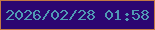 文字の大きさ：2、枠の色：c47844、背景の色：2c0671、文字の色：509ab4 無料ブログパーツのブログ時計