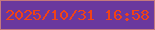 文字の大きさ：4、枠の色：c4797e、背景の色：6a389e、文字の色：f14217 無料ブログパーツのブログ時計