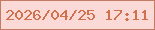 文字の大きさ：2、枠の色：c47b63、背景の色：fbd9d6、文字の色：d0714e 無料ブログパーツのブログ時計