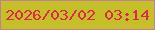 文字の大きさ：5、枠の色：c47e9d、背景の色：c5c027、文字の色：df2850 無料ブログパーツのブログ時計