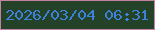 文字の大きさ：2、枠の色：c481a2、背景の色：244227、文字の色：3c82d8 無料ブログパーツのブログ時計