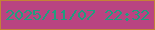 文字の大きさ：5、枠の色：c48236、背景の色：b94481、文字の色：219d7f 無料ブログパーツのブログ時計