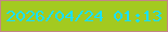 文字の大きさ：3、枠の色：c48586、背景の色：a3ca20、文字の色：18e1fc 無料ブログパーツのブログ時計